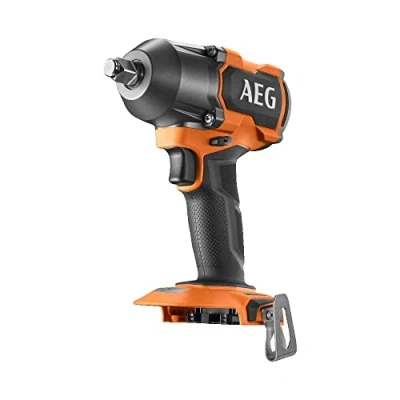 Afbeelding van AEG Draadloze slagmoersleutel Koppel tot 785 Nm 4 modi waarvan 1 Autostop Borstelloze motor Softgrip coating en riemhaak Compatibel met batterij Pro18V BSS18MTF12BL 0