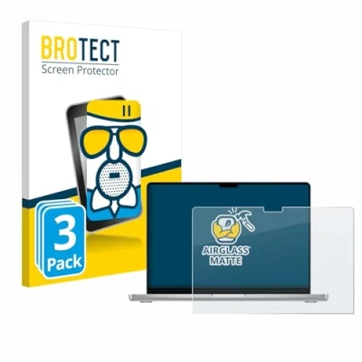 Afbeelding van BROTECT Screenprotector voor Apple MacBook Pro 14&quot; 2024 M4 Folie Beschermfolie Beschermglas matte (3 Stuks)