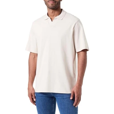 Afbeelding van Jack &amp; Jones JCOCOLLECTIVE Label Polo SS, maanbeam, XL