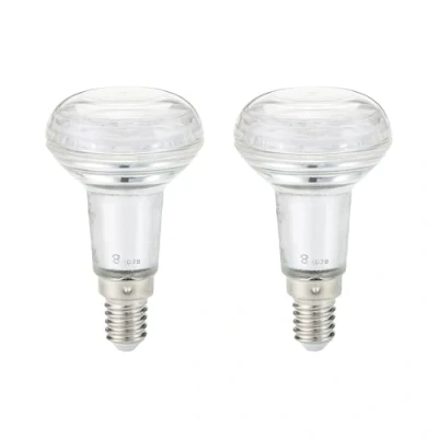 Afbeelding van Amazon Basics Ledlamp, reflectorlamp, E14, kleine Edison schroefdraad, R50, voor decoratie, 2,8 W, warm wit, niet dimbaar, 2 stuks