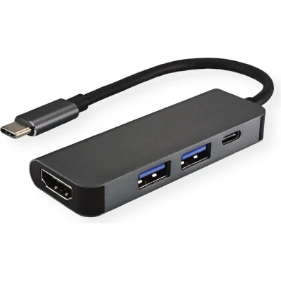 Afbeelding van VALUE USB Type C dockingstation, HDMI 4K, 2x A + PD
