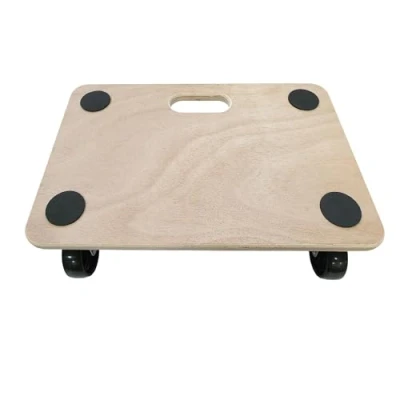 Afbeelding van Move It Platform Dolly met grippads, zware antislip transportrolwagen voor het verplaatsen van meubels en apparatuur, 180 kg draagvermogen, hout (45 x 30 cm)