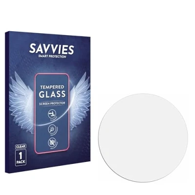 Afbeelding van Savvies 9H gepantserde glazen screenprotector Helder Transparant glas, Smartwatch beschermfolie,