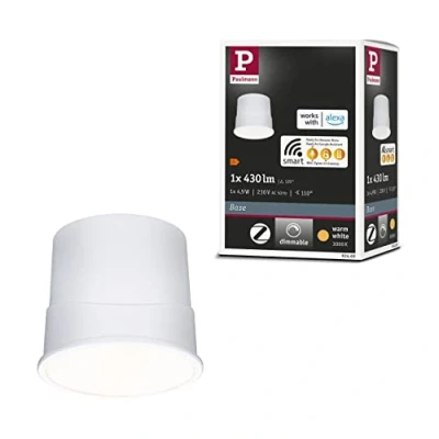 Afbeelding van Paulmann 92469 Base Coin LED opbouwlamp Energielabel: F (A G) 4.9 W Satijn