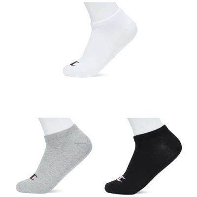 Afbeelding van Champion Core Socks 3PP Sneakers, grijs (lichtmelange), 35 38 EU (2 5 UK) Uniseks Volwassen FW23, Grigio (Melange Chiaro),