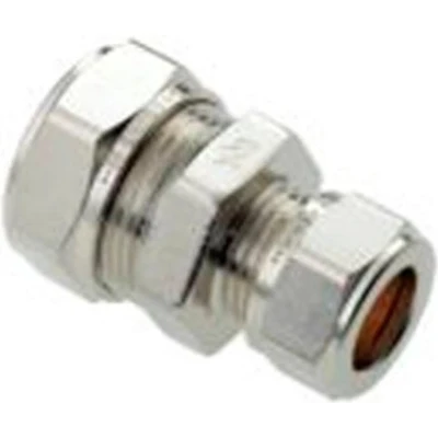 Afbeelding van Bonfix rechte verloopkoppeling 22 x 15 mm knel vertind