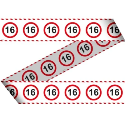 Afbeelding van Afzetlint Verkeersbord 16 jaar