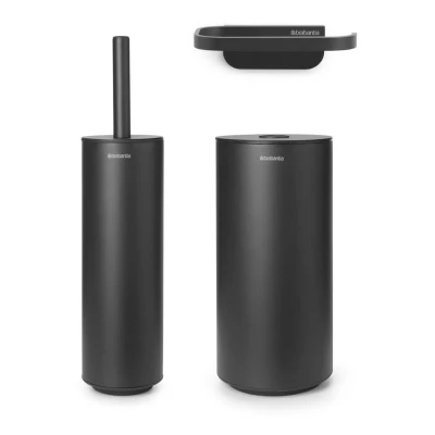 Afbeelding van Brabantia toiletaccessoire set MindSet (set van 3) (grijs)