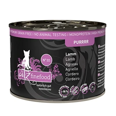 Afbeelding van Catz Finefood Purrrr N 111 Monoproteïne Kattenvoer, Lam, Multipack, 6 x 200 g