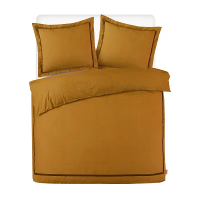 Afbeelding van Dekbedovertrek Kayori Yamato Goud Percal 260 x 200 / 220 cm Extra Breed