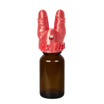 Afbeelding van Dick Deep® Poppers Sniffer Cap Size M (voor 15ml French Poppers) Sniff opzetstuk (Silky Red)