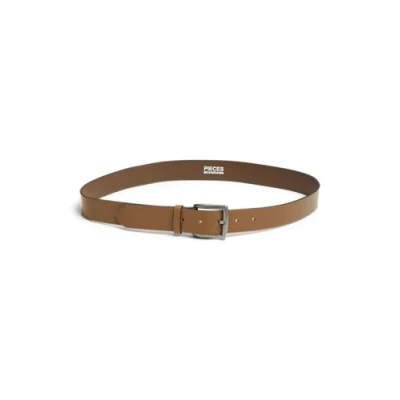 Afbeelding van PIECES leren riem PCNADY cognac