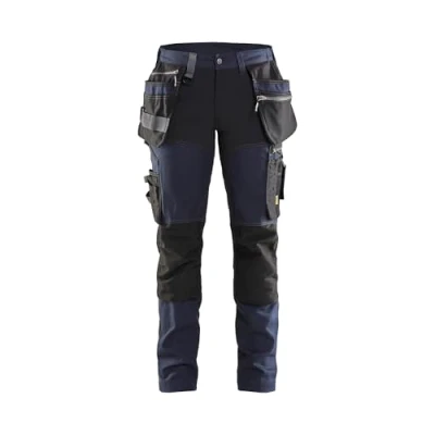 Afbeelding van Blaklader Dames werkbroek met stretch 7115 1343 Donker marineblauw/Zwart