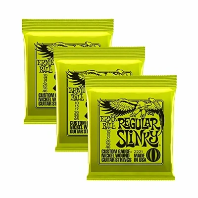 Afbeelding van Ernie Ball Regelmatige Slinky Nikkel Wond Sets, 010 .046, Bundel van 3 Sets
