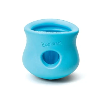Afbeelding van West Paw Toppl Zogoflex Sterk Honden Speelgoed Slowfeeder Blauw Large 10 cm