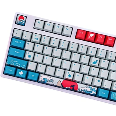 Afbeelding van Sunzit Keycaps, 104 Keycaps OEM PBT Volledige Set Keycap Dye Sublimatie voor GK61 Cherry MX Schakelaars Mechanisch Toetsenbord (alleen verkopen keycaps)