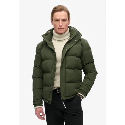 Afbeelding van Korte Everest Pufferjas met Capuchon Green Grootte: Xxxl