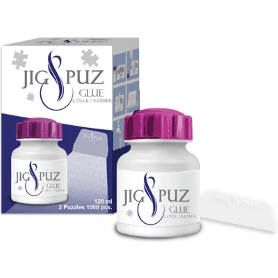 Afbeelding van Lijm 120 ml met spatel voor 2 x 1000 stukken Puzzles