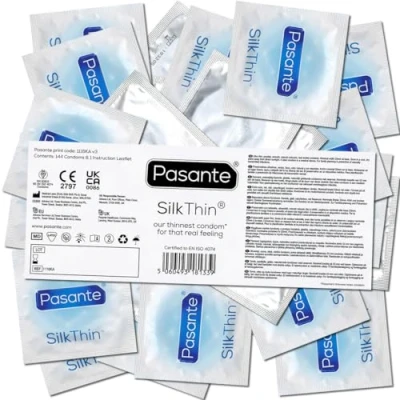 Afbeelding van PASANTE CONDOMS SILK THINEST 144 UNITS