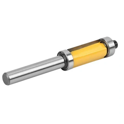 Afbeelding van Flush Trim Bit 8mm Set met Schacht voor Houtbewerking, Top Bearing Bit, Router