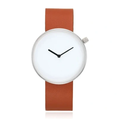Afbeelding van LGT JWLS Minimalistisch Dameshorloge Grote Wijzerplaat van 40mm Bruin, Zilver, Wit