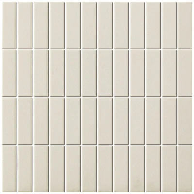 Afbeelding van The Mosaic Factory London Rechthoek Matt White 2,3x7,3 cm