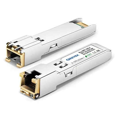 Afbeelding van [1 stuks] 1.25/2.5/5/10G T SFP+ naar RJ45 transceiver, koperen Ethernet module, compatibel voor Cisco SFP 10G S, MikroTik S+RJ10, Ubiquiti UF 10G, Netgear AXM765, Netgear, TP Link, Fortinet, 30