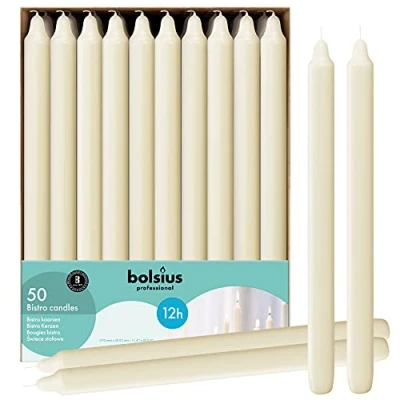 Afbeelding van Bolsius Huishoudkaars 50stuks