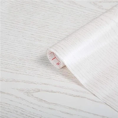 Afbeelding van d c fix Zelfklevende designfolie, decoratiefolie, meubelfolie, hout, parelmoer, wit, 90 x 210 cm