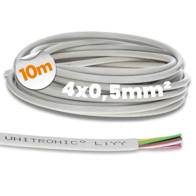 Afbeelding van Lapp 10 meter 0028504 UNITRONIC LiYY PVC datakabel 4x0,5 mm² I soldeerkabel voor printplaat signaalkabel belkabel verlengkabel LED 4 draads
