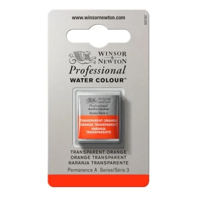 Afbeelding van Winsor &amp; Newton 0101650 Professional Water Colour, fijnste kunstenaars aquarelverf met de hoogst mogelijke pigmentatie, uitstekende lichtechtheid 1/2 Nap, Transparent Orange*