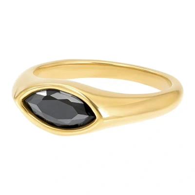 Afbeelding van iXXXi Fame Jolie Black Goudkleurig Dames Ring 16mm