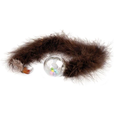 Afbeelding van Flamingo Kattenspeelgoed Dansende Boa Assorti 4.5 x 40 cm