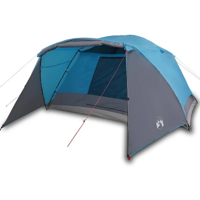 Afbeelding van vidaXL Tent met luifel 4 persoons waterdicht blauw