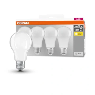 Afbeelding van OSRAM LED lamp Lampvoet: E27 Warm wit 2700 K 10 W mat BASE CLASSIC A [Energie efficiëntieklasse A+]