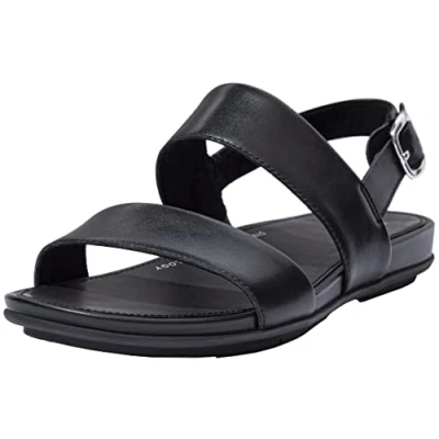Afbeelding van Fitflop Dames Graccie Sandaal Leer, zwart, 37 EU