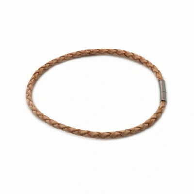 Afbeelding van Leren armband 2mm cognac 18cm