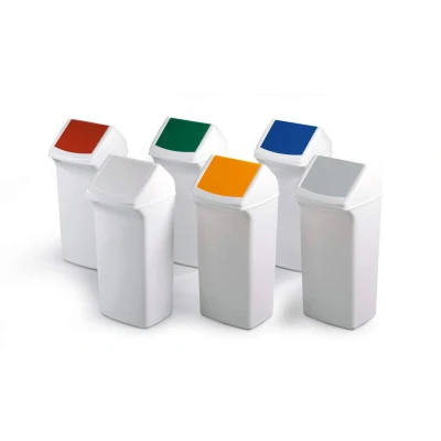 Afbeelding van Durable afvalbak Durabin 40 liter, wit vuilbak