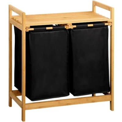 Afbeelding van KESPER for kitchen &amp; home Wasmand met sorteerfunctie Wasmand, bamboe, FSC