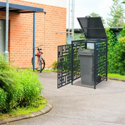 Afbeelding van Containerombouw Bernalda voor 1 container 240L antraciet casa.pro