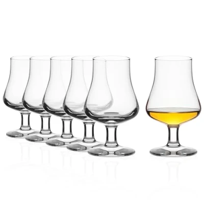 Afbeelding van Stölzle Lausitz Nosing Whiskyglazen, set van 6 stuks, loodvrij kristalglas, hoogwaardig Scotch glas, vaatwasmachinebestendig, unieke glazen voor een speciale gelegenheid