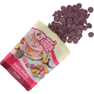 Afbeelding van FunCakes Deco Melts Smeltsnoep Candy Smeltchocolade Paars 250g