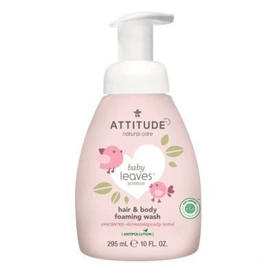 Afbeelding van Attitude Baby Leaves 2 in 1 Peer Nectar Foaming Wash 295ml