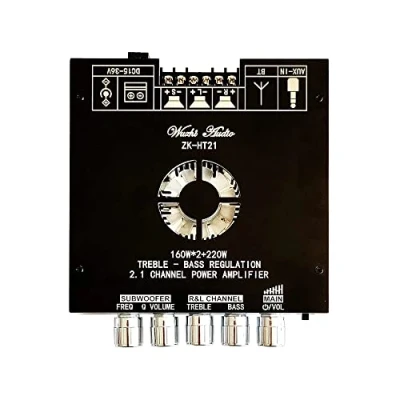 Afbeelding van WANGCL 2 x 160 W + 220 2.1 kanaals TDA7498E ZK HT21 Bluetooth digitale versterkermodule hoge en lage tonen subwoofer