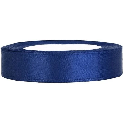 Afbeelding van Satijn Lint Donkerblauw 12mm 25m