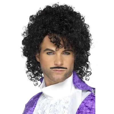 Afbeelding van Jaren 80 popster purple verkleed set