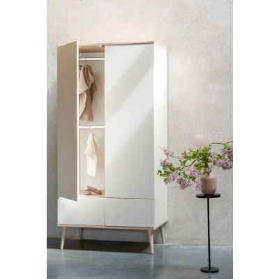 Afbeelding van Quax 2 Deurskast Flow White &amp; Oak
