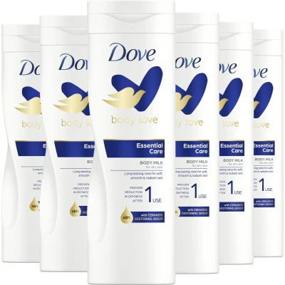 Afbeelding van Dove Body Love Bodylotion Essential Care met Ceramide Restoring Serum 6 x 400 ml