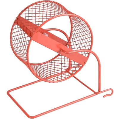 Afbeelding van Looprad Trota Duurzaam Metalen Hamsterwiel Rood / XS 15,00 cm x 10,40