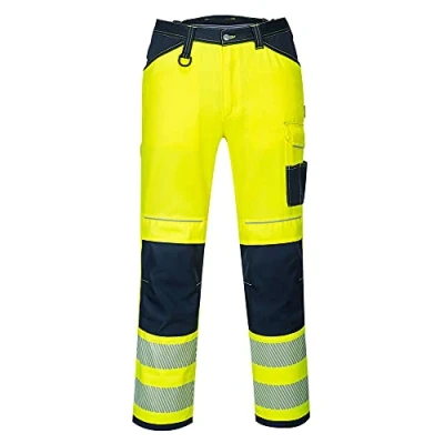 Afbeelding van Portwest PW340 PW3 Hi Vis Broek, Geel/Marine, Normaal, Grootte 32